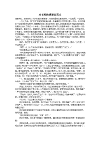 对老师的感谢信范文