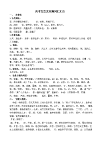 高考文言文高频词汇汇总