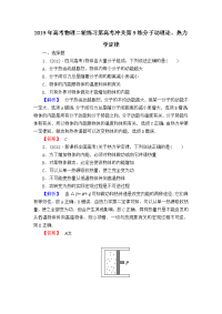 高考物理二轮练习第高考冲关第练分子动理论热力学定律