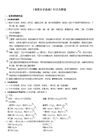 高考理综有机化学基础重要知识归纳 强烈推荐