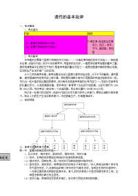 高考生物遗传的基本规律
