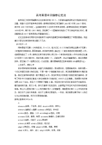 高考英语大纲核心词汇