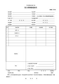 复合肥料检验报告