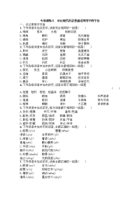 高考语文一轮精品小专题复习系列之识记现代汉语普通话常用字的字音Word版含答案