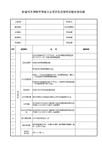 附着式升降脚手架首次安装完毕及使用前检查验收表