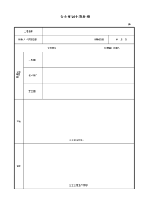 安全策划书审批表