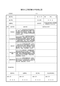 智能化工程质量分户验收记录