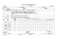 阀门井质量检验评定表