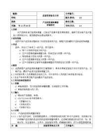 产品的监视和测量控制程序1