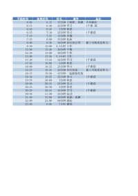 上班族一天学习时间安排