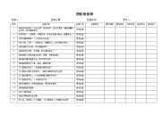 公司消防检查表