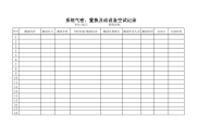 系统气密、置换及动设备空试记录