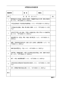 安管宿舍内务检查表