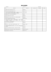 高处作业检查表