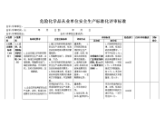 危险化学品从业单位安全生产标准化评审标准