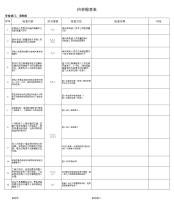 采购部内审检查表