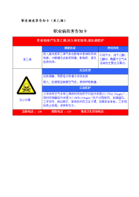 职业病危害告知卡（苯乙烯）