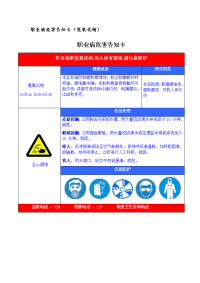 职业病危害告知卡（氢氧化钠）