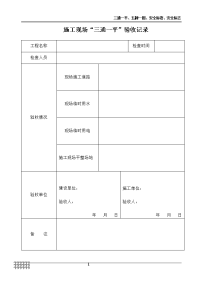 三通一平、五牌一图、安全标语、安全标志