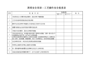 班组安全培训-工艺操作安全检查表