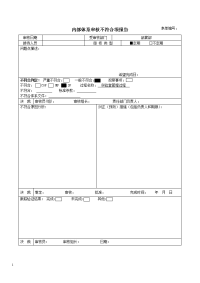 内部体系审核不符合项报告