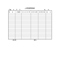 人事变更报告单