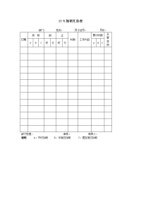 公司加班汇总表