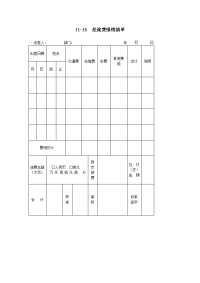 差旅费报销清单