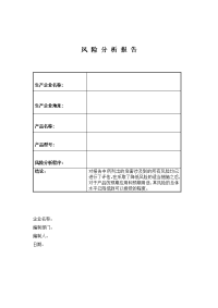 安全风险分析报告1