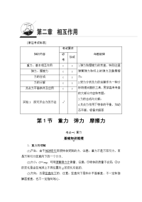 【物理】2018届人教版第2章第1节　重力　弹力　摩擦力教案
