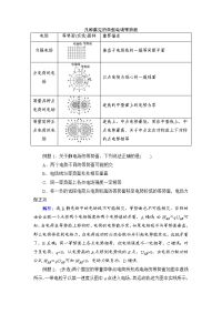 【物理】2018届一轮复习人教版几种常见的典型电场等势面学案