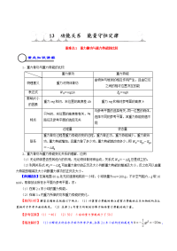 【物理】2019届一轮复习人教版功能关系能量守恒定律学案