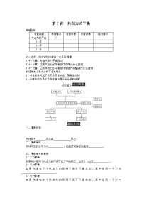 【物理】2019届一轮复习人教版共点力的平衡学案