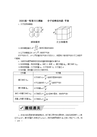 【物理】2020届一轮复习人教版分子动理论内能学案