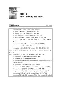 【英语】2018届一轮复习人教版必修5unit4Makingthenews学案(1)