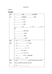 2018届外研版必修1一轮复习：Module3MyFirstRideonaTrain单元学案（4页）