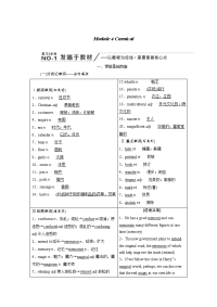 2020届外研版高考英语新一轮复习必修5学案：Module4Carnival