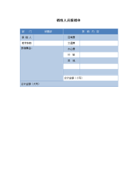 销售人员报销单