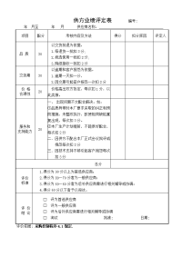 供方业绩评定表