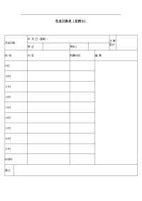 作业日报表（范例B）