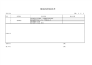 项目围挡验收表