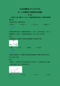 【物理】北京市朝阳区2019-2020学年高一下学期期末考试模拟考试试题 （解析版）