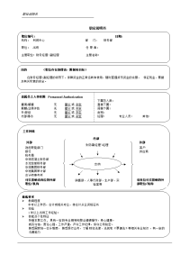 出纳职位说明书