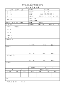 材料不良通知單