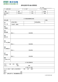 进料品质异常8D改善报告