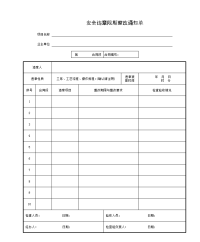 安全违章限期整改通知单