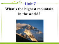 八年级下英语课件《What＇s the highest moutain in the world》  (8)_人教新课标