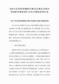 2020年某县党组巡视整改专题生活会整改方案落实情况报告和镇党委班子生活会对照检查材料合编