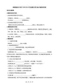 备战2021中考 2020年浙江省中考科学真题分项版汇编 专题8 物质的性质