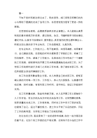 教师工作表现自我评价